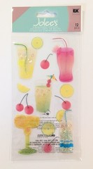 RARE Jolee’s Tropical Drinks Cocktails & Fruit Scrapbooking Stickers