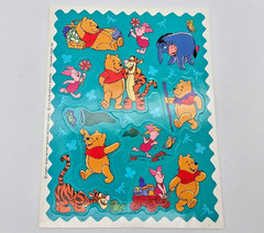 VTG Hallmark Winnie The Pooh Sticker Set of 3 Full Sheets Tigger Piglet Eeyore