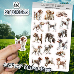 Lagotto Romagnolo Dog Stickers for Journals, Scrapbooks, Planners, Glossy, Matte