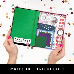 Creative Junk Journal & Scrapbook Kit – Blank Hardcover Notebook, 20 Patterns, S