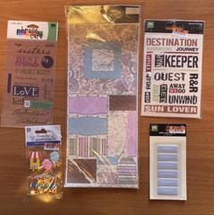Lot of 15 Scrapbook Stickers-New.Martha Stewart, Rusty Pickle, Flair Design, Etc