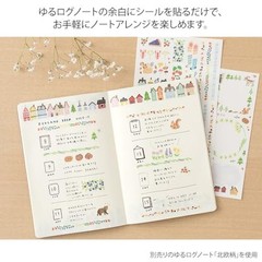Midori Stickers Yuru Log Nordic Pattern 2 Sheets 82674006 Washi Paper