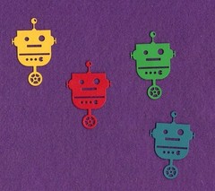 ROBOT # 6 machine die cuts scrapbook cards