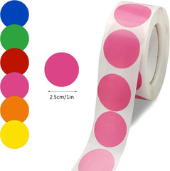 3000 Pieces 1 Inch round Removable Color-Code Dot Stickers Circle Dots Stickers