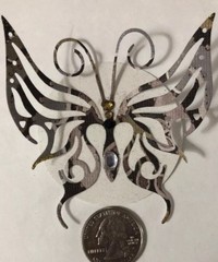 LARGE BUTTERFLY Pre-Made Die-Cuts (3pc)Victorian•Rhinestone•Filagree •Garden•Bug