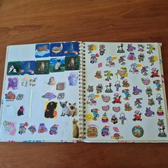 Vintage 1980s Sticker Album Book Puffy Scratch N Sniff Cabbage Patch Rainbow