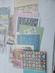 Huge Scrapbooking Card Making Craft Supplies Paper Stickers Embellishment Lot
