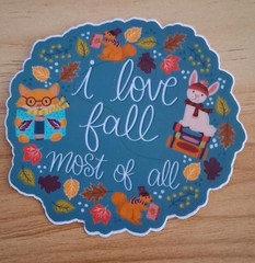 Stickers. Vinyl Christmas & Fall Themed