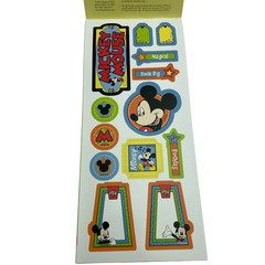 Disney Sticker Lot and Paper Frames Mickey Minnie Donald Goofy Pluto over 180+