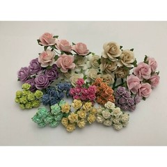 115 Mixed 3 Sizes Open Paper Flower Wedding bouquet DIY Scrapbook (TH/R268 – A3)