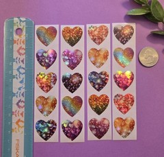 20 Beautiful Heart Stickers/Valentines Heart Stickers/Heart Shaped Stickers/Love