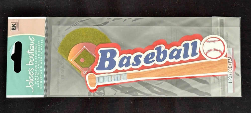 Jolee’s 3-D SPORTS Sticker Packs ~BASEBALL~Tennis~SWIM~Karate~BASKETBALL~Skiing