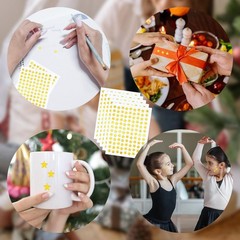 0.3″ Diameter Gold Star Stickers – 5400 Pcs, 50 Sheets – Reward Stickers for …