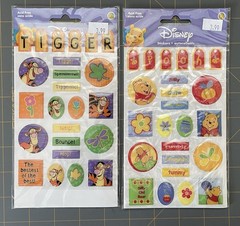 DISNEY STICKERS Lot of 8 PACKAGES POOH & Friends MICKEY MOUSE & 7 Dwarves VALUE!