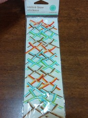 Martha Stuart Stickers BOWS Fall Colors NIP
