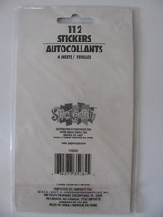 Stickerfetti Stickers STARS 4 Sheets Blue Green Yellow Purple 112 Pieces NIP