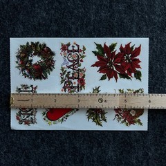 Holiday Greens Noel Peace Christmas Sticker Sheet PSX Design Scrapbooking