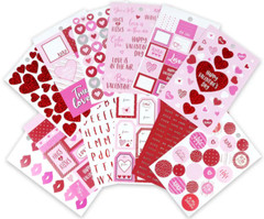 Valentine’s Day Love Sweetheart Label Alphabet Border Recollections Sticker Book