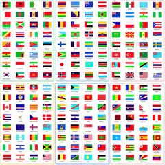 384 Pieces World Assorted Country Flag Stickers Country Decals Planner Travel…