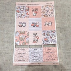 Hubman Chubgirl Love Gnomes Hobonichi Cousin Planner Sticker Set HOBO-202