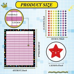 12 Pcs 17″x 22″ Incentive Chart Multicolor Laminated Dry Erase Reward Chores …