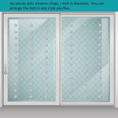 162 Pieces Dots Window Clings for Birds – Anti-Collision Window Decals – Prismat