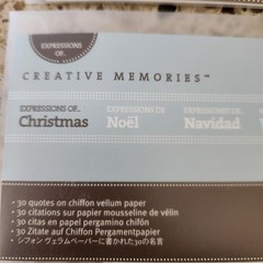 Creative Memories Expressions Packs in Christmas and The Heart Vellum NEW