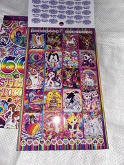 Lisa Frank Sticker Bundle Of 2 Books With 5 Sheets Each