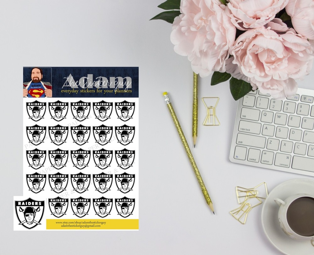 Las Vegas Raiders Planner Stickers