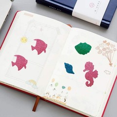 Glitter Foam Sea Animal Stickers Self Adhesive Craft DIY Scrapbook 100PCS