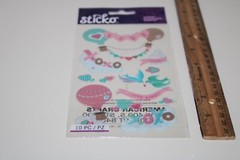 Sticko Autocollant Vellum Love Birds Hot Air Balloons Hearts XOXO Scrapbooking