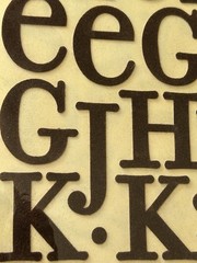 NEW Making Memories BROWN VELVET ALPHABET Stickers 65 Stickers