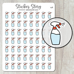Spray Bottle Planner Stickers