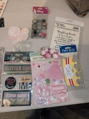 Baby Girl Scrapbooking Embellishments Lot Stickers Paper Crafts Mixed Media