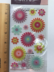 EK Success Sticko Flowers Scrapbook Stickers Lot Butterflies Stars Journal