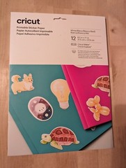 Cricut Printable Sticker Paper 8.5″X11″ 12/Pkg-