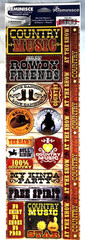 Reminisce Country Music Cardstock Stickers Rowdy Friends Line Dancing 2012 Rare