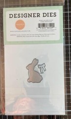 NEW Carta Bella DIES HERE COMES EASTER BUNNY & BOW DIE SET free USA ship