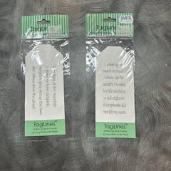 Scrapbook Tags 2pc – 2003- Religious Themed – NOS