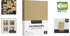 Durable Brown Kraft Chipboard – 25 Sheets of 30 Point for Scrapbooking and More