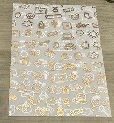 New Happie Scrappie x OMWL Collab Rose Gold Foil Vellum Full Sheet C