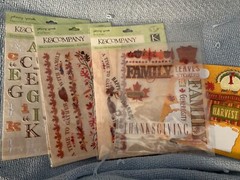 K and Company- Thanksgiving & Harvest-stickers, rubons- Johnny Yanok