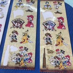 Lot Of Stickers From Early 2000s Disney Pirates Of The Caribbean Mickey Minnie