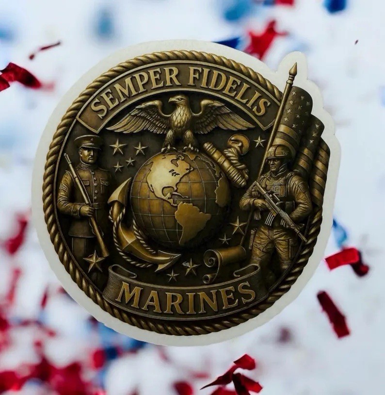 Marine Sticker/USMC/Marine/Semper Fi/Clear/Style 3