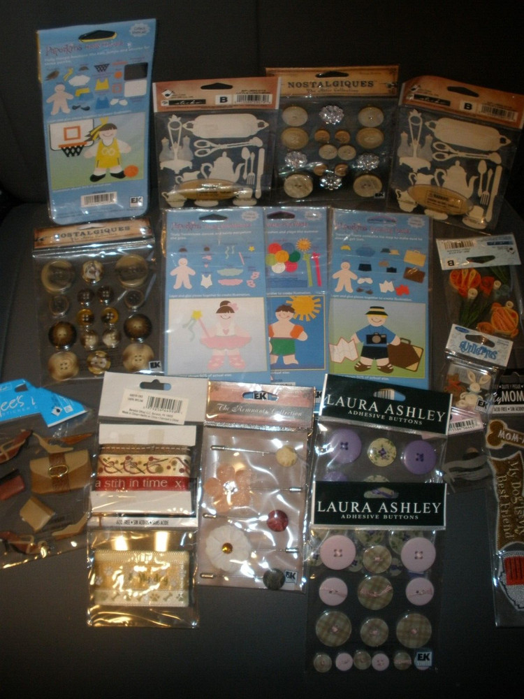 Large Lot of Scrapbooking Embelishments Stickers