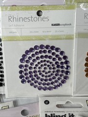 Self-Adhesive Rhinestones Lot Green Purple Silver Blue Amber Black Gold Orange