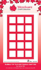 Woodware Craft – METAL CUTTING DIES – BUBBLE TOP TILES RECHANGLE