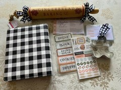 RECOLLECTION 179 PC BAKING RECIPE PLANNER KIT WALL ART ROLLING PIN ~ NEW