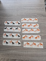 Vintage 1991 Mrs Grossman’s Stickers HORSES AND FOALS 9 Strips Of 6 Stickers
