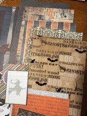 Junk Journal,Scrapbooking Lot, Halloween, Spooky Themed Supplies, Embellishments